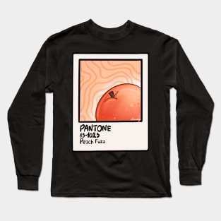 Pantone Peach Fuzz card 2 Long Sleeve T-Shirt